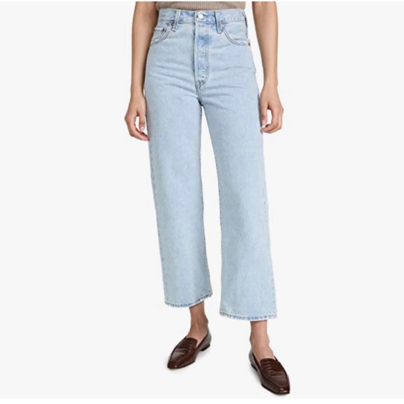 Levi's Denim - Levi’s Premium Ribcage Straight Ankle Jeans - Light Indigo, 29 x 27, NWT Hi Rise